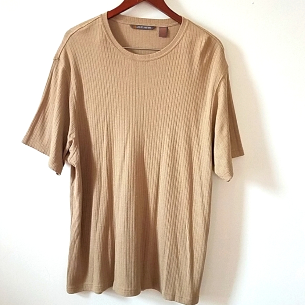 John Henry short sleeve t-shirts, Tan, XL